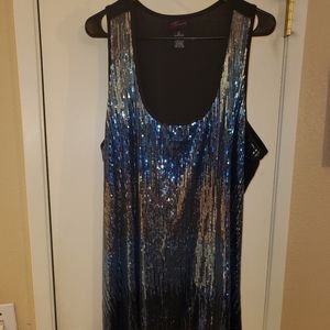 Torrid Sequins Scoop Neck Tank Top